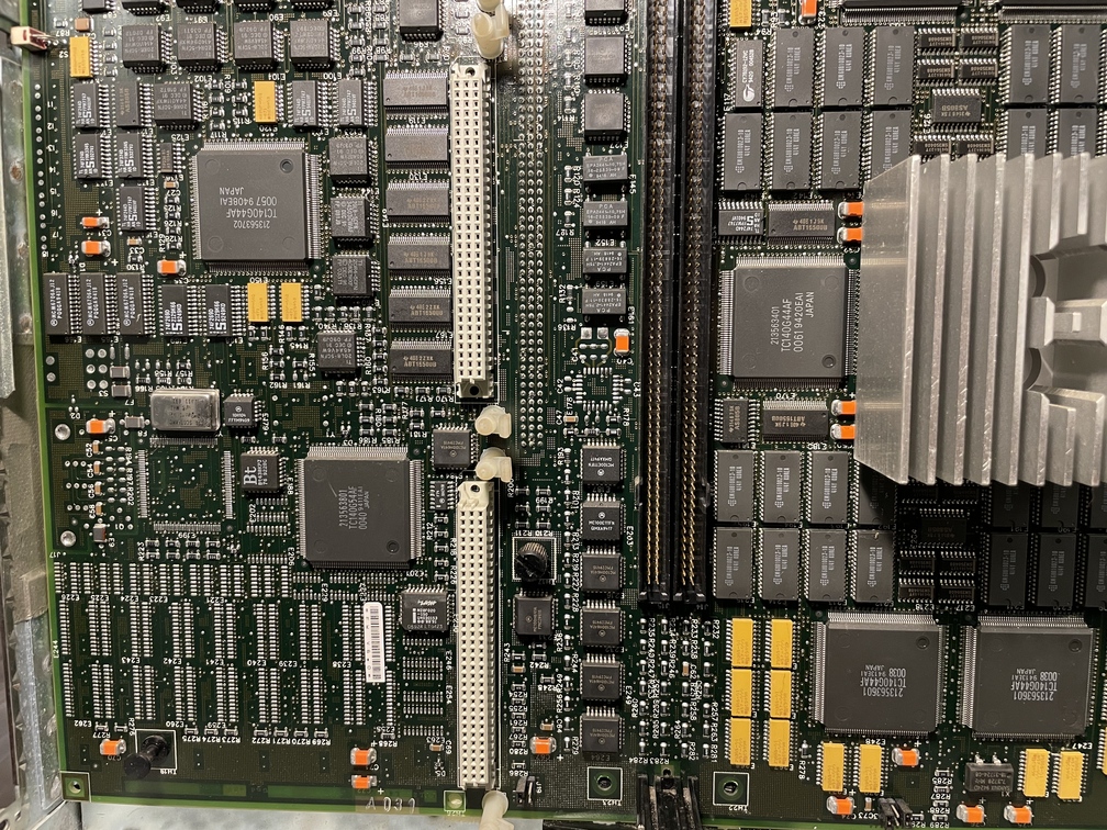 System module PCB, bottom left corner