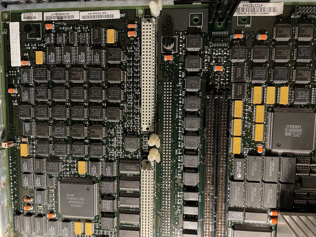 System module PCB, top left corner